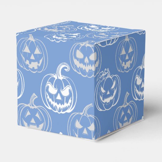 Ballotins Jack-o-lanternes Motif.Blanc L bleu BG (Arrière)