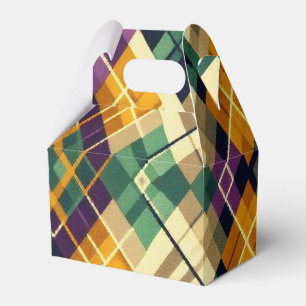 Ballotins Jacquard Mardi Gras jaune violet vert