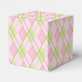 Ballotins Jacquard motif rose vert de golf boîte cadeau (Arrière)