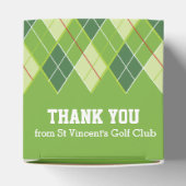 Ballotins Jacquard style green golf merci boîte cadeau (Haut)