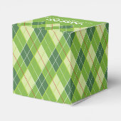 Ballotins Jacquard style green golf merci boîte cadeau (Arrière)