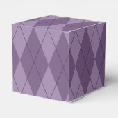 Ballotins Jacquard violet mariage Favor Boxes (Arrière)