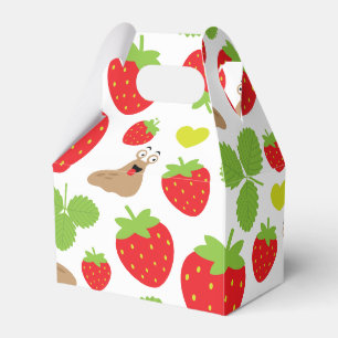 Ballotins J'aime les fraises Motif sans couture