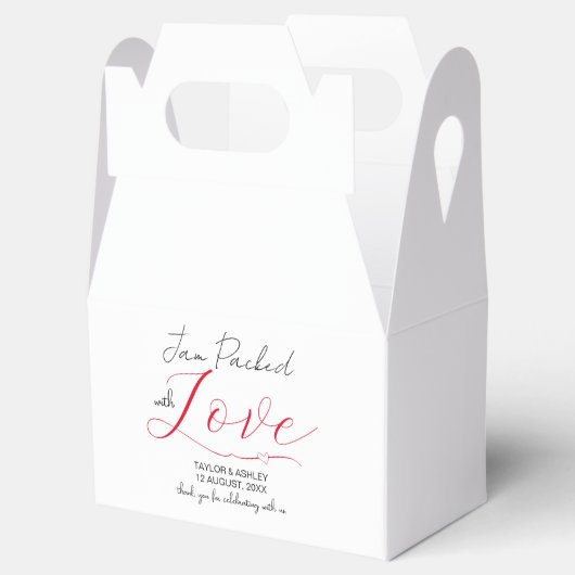 Ballotins Jam Packed avec Love Typography Mariage (Ouvert)