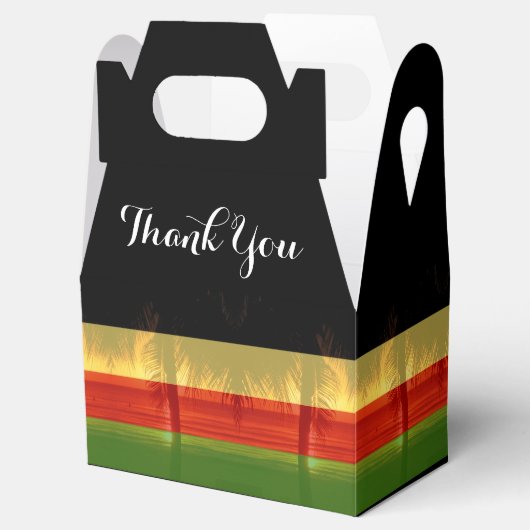 Ballotins Jamaïcain Rasta Jamaïque Beach Palm Tree Merci (Ouvert)