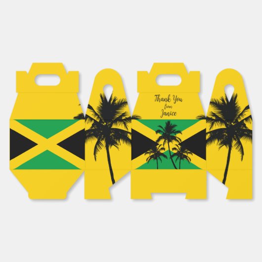 Ballotins Jamaican Flag Tropical Thank You (Déplié)