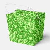 Ballotins Japonais Asanoha motif - vert citron (Arrière)