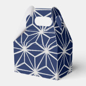 Ballotins japonais wagara asanoha géométrique bleu blanc (Arrière)