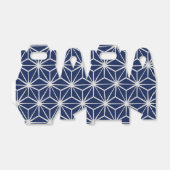 Ballotins japonais wagara asanoha géométrique bleu blanc (Déplié)