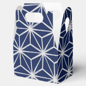 Ballotins japonais wagara asanoha géométrique bleu blanc (Ouvert)