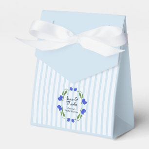 Ballotins Jardin Amour et Remerciements Vintage Bleu Baby Sh