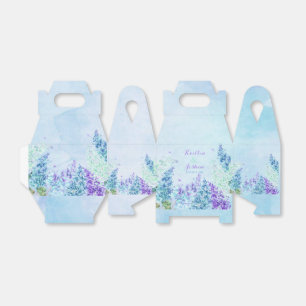 Ballotins Jardin de Lilas Aquarelle Turquoise Lavande Violet