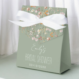 Ballotins Jardin de mariage fleuri vert sauge en fleurs