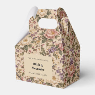 Ballotins Jardin de roses botaniques vintage et motif papill