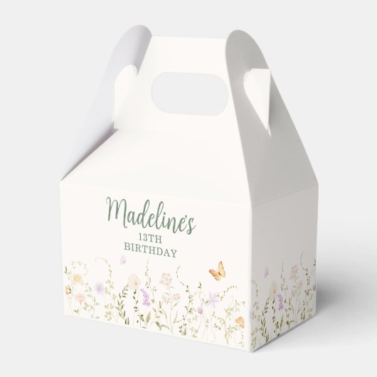 Ballotins Jardin floral Whimsical Anniversaire (Verso)