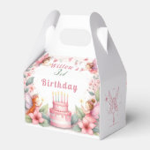 Ballotins Jardin poilu rose enchanté - Anniversaire (Arrière)