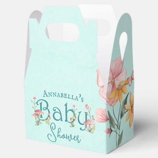 Ballotins Jardin Turquoise de la forêt enchantée Baby shower (Ouvert)