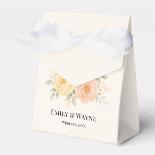 Ballotins Jaune Beurre Mariage Fleur Peach & Ivory