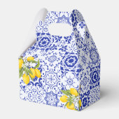 Ballotins Jaune Bleu Citron Fête de Mariage Main Squeeze (Arrière)