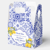 Ballotins Jaune Bleu Citron Fête de Mariage Main Squeeze (Ouvert)