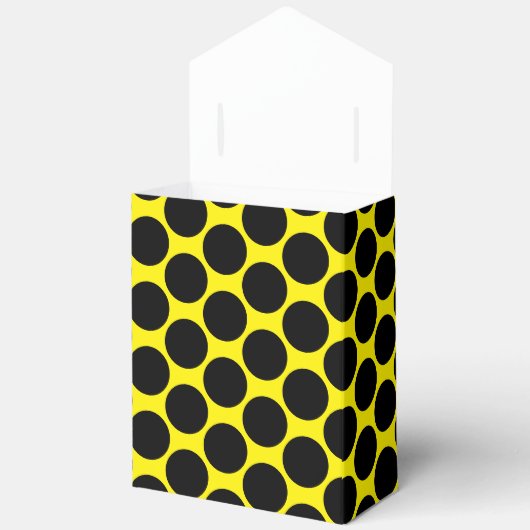 Ballotins Jaune clair avec tente style point noir 4x2x5 (Ouvrir)
