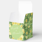 Ballotins Jaune clair et vert pâle Rose Mariage floral (Ouvert)