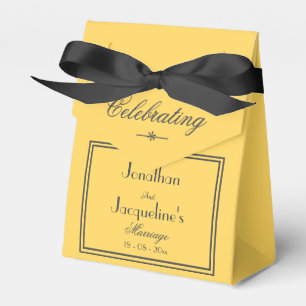Ballotins Jaune Ensoleillé Chic De Mariage Noms Élégants Noi