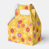 Ballotins Jaune Floral Ditsy Party / Mariage Favor Box (Arrière)