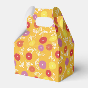 Ballotins Jaune Floral Ditsy Party / Mariage Favor Box