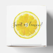 Ballotins Jaune frais tranche de citron cadeau ballotin (Haut)