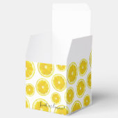 Ballotins Jaune frais tranche de citron cadeau ballotin (Ouvert)