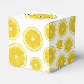 Ballotins Jaune frais tranche de citron cadeau ballotin (Arrière)