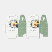 Ballotins Jaune Mariage floral de la marine Sunflower (Déplié)