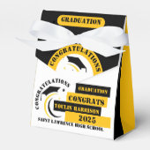 Ballotins Jaune Noir Blanc Graduation 2025 Custom Party (Verso)