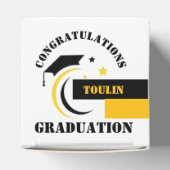 Ballotins Jaune Noir Blanc Graduation 2025 Custom Party (Haut)