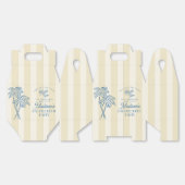 Ballotins Jaune Palm Spring Pastel Plage Enterrement de Vie  (Déplié)