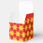 Ballotins Jaune rouge étoile motif fête ou boîte cadeau évén (Ouvert)