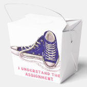 Ballotins Je comprends l'affectation Blue Basket Art (Verso)