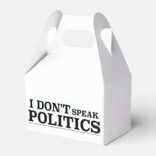 Ballotins Je ne parle pas la politique