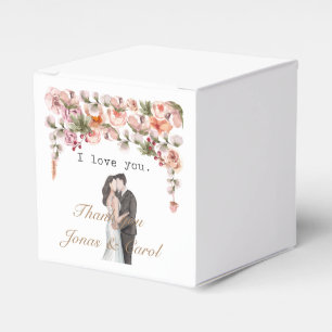 Ballotins Je t'aime Aquarelle florale mariage cadeau Nouveau