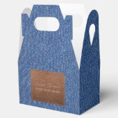 Ballotins Jeans de denim bleu foncé moderne texture Patch en (Ouvert)