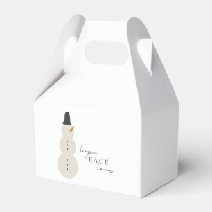 Ballotins J'espère l'amour pour la paix. Noël Snowman Ballot