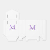 Ballotins jeté simple minimal ajouter nom monogramme rose ro (Déplié)