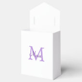 Ballotins jeté simple minimal ajouter nom monogramme rose ro (Ouvert)