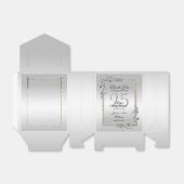 Ballotins Jeu d'argent et Parties scintillant fête du 25e an (Déplié)