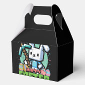Ballotins Jeu de pixels de lapin de Pâques heureux  (Verso)