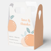 Ballotins Joli Abstrait Orange Fruity Bold Mariage Merci (Ouvert)