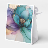 Ballotins Joli Aqua bleu violet or Floral Love (Arrière)