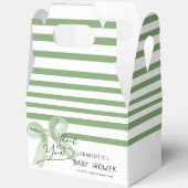 Ballotins Joli Baby shower de Bow vert Aquarelle (Ouvrir)