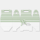 Ballotins Joli Baby shower de Bow vert Aquarelle (Déplié)